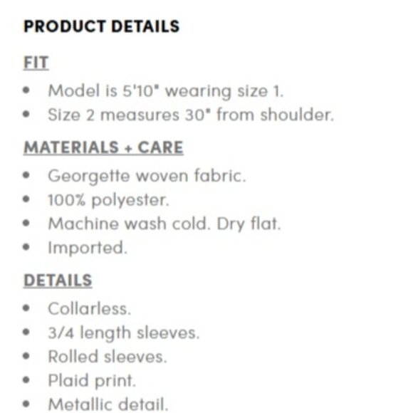 New Torrid 6X Harper 3/4 Sleeve Pullover Blouse - Black, Grey, Metallic - Picture 2 of 7